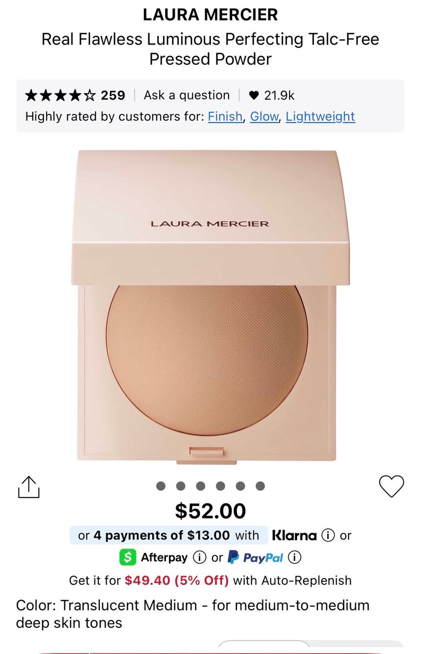 Laura Mercier Real Flawless Luminous Perfecting Pressed Powder